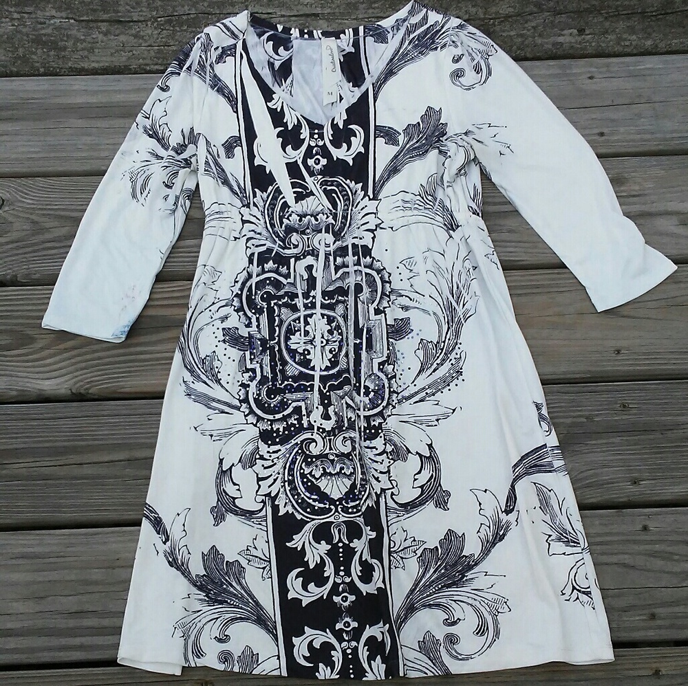 Cristina Love tunic top with rhinestones